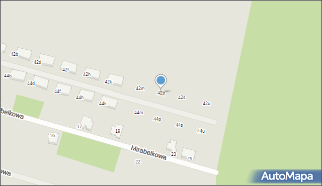 Poznań, Bobrownicka, 42p, mapa Poznania