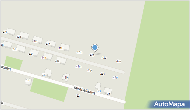 Poznań, Bobrownicka, 42r, mapa Poznania