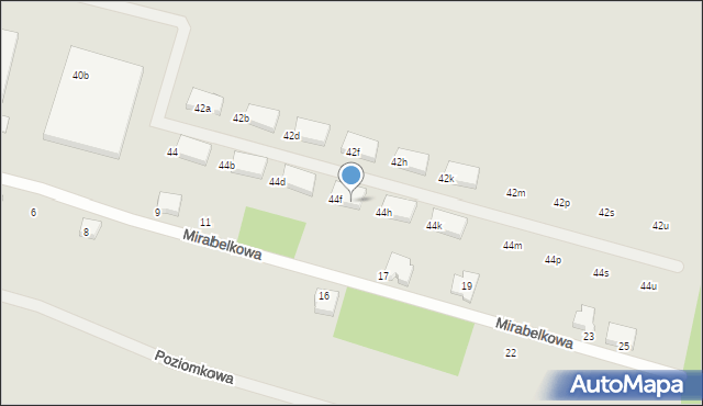 Poznań, Bobrownicka, 44g, mapa Poznania