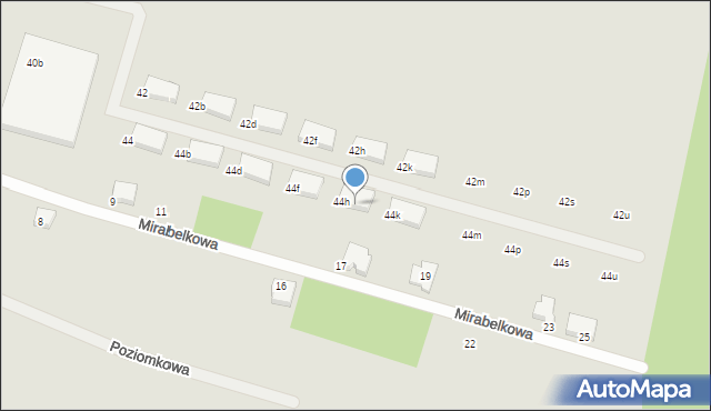 Poznań, Bobrownicka, 44j, mapa Poznania