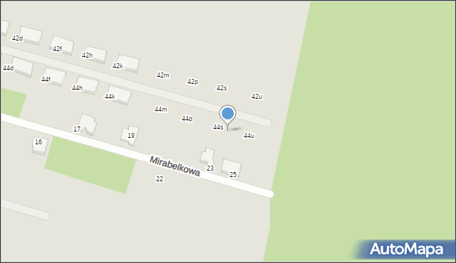 Poznań, Bobrownicka, 44t, mapa Poznania