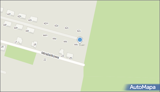 Poznań, Bobrownicka, 44w, mapa Poznania