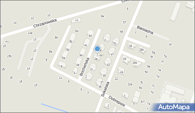 Poznań, Bocheńska, 2f, mapa Poznania