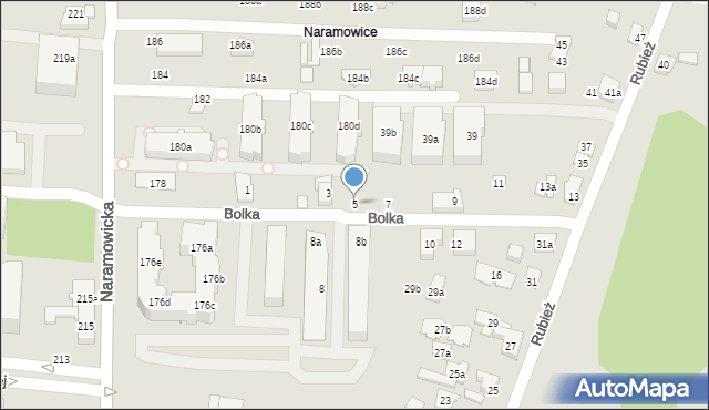 Poznań, Bolka, 5, mapa Poznania