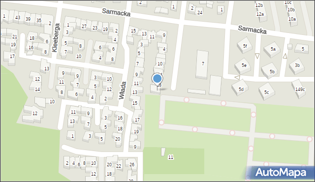 Poznań, Bortnowskiego Władysława, gen., 20, mapa Poznania