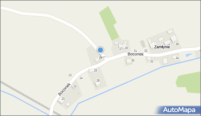 Przeciszów, Boconek, 25, mapa Przeciszów