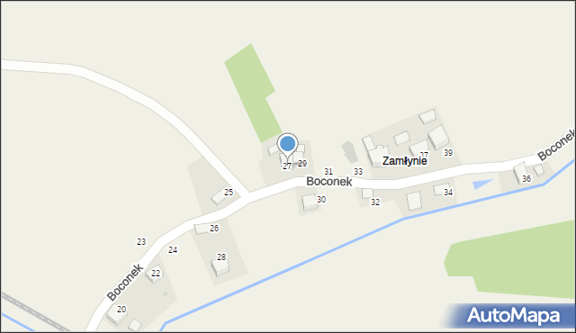 Przeciszów, Boconek, 27, mapa Przeciszów