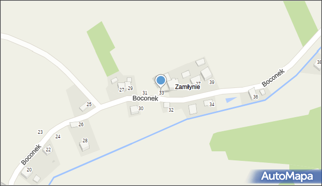 Przeciszów, Boconek, 33, mapa Przeciszów