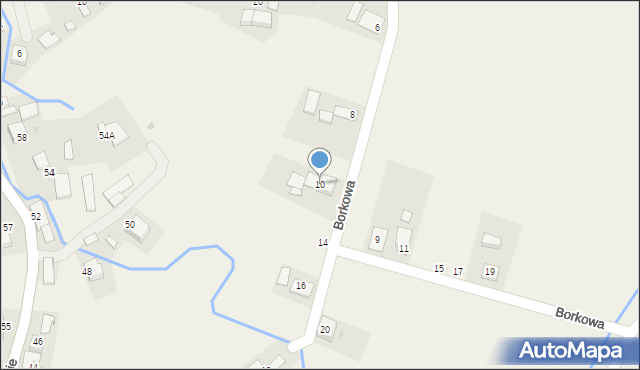 Przeciszów, Borkowa, 10, mapa Przeciszów