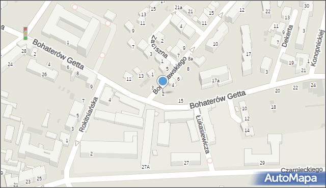 Przemyśl, Bogusławskiego Wojciecha, 2, mapa Przemyśla