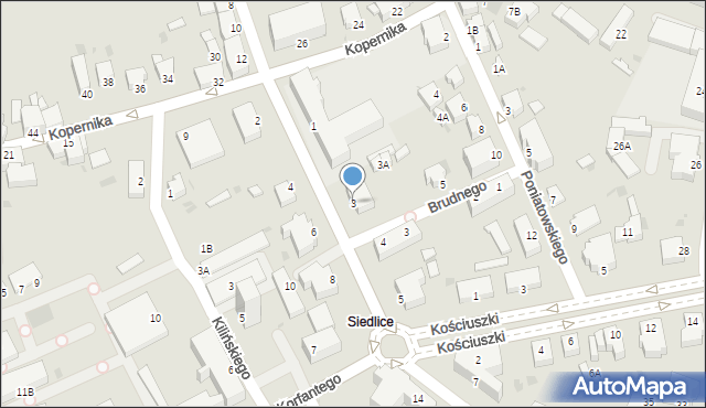 Pszczyna, Bogedaina Bernarda, ks. bp., 3, mapa Pszczyny