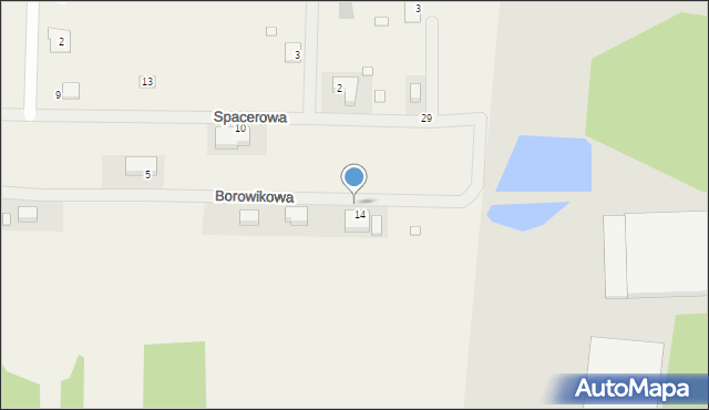 Raczyce, Borowikowa, 16, mapa Raczyce