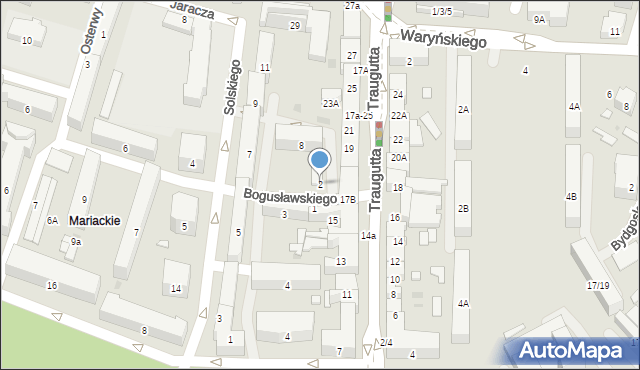 Radom, Bogusławskiego Wojciecha, 2, mapa Radomia