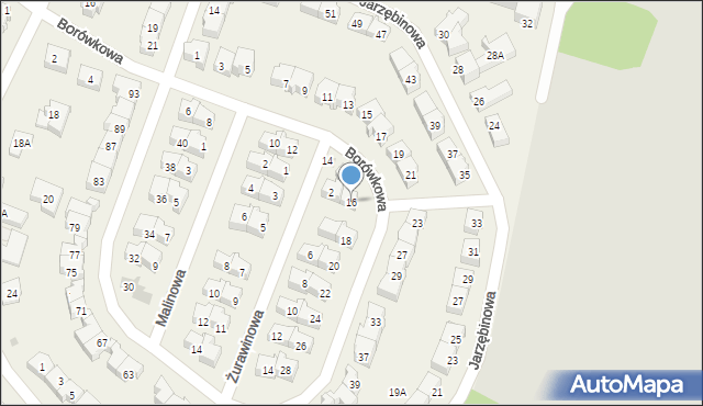 Rotmanka, Borówkowa, 16, mapa Rotmanka