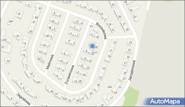 Rotmanka, Borówkowa, 20, mapa Rotmanka