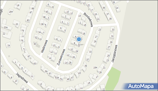 Rotmanka, Borówkowa, 22, mapa Rotmanka