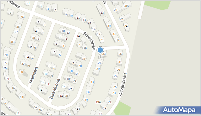 Rotmanka, Borówkowa, 25, mapa Rotmanka