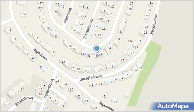 Rotmanka, Borówkowa, 49, mapa Rotmanka