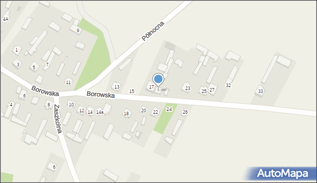 Rusinów, Borowska, 19, mapa Rusinów