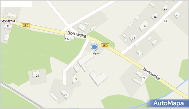 Ruszów, Borowska, 23, mapa Ruszów