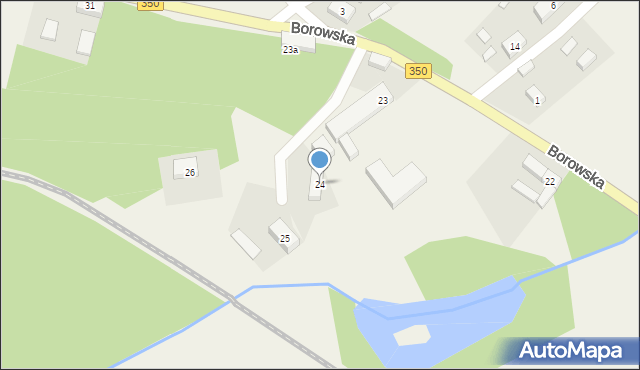 Ruszów, Borowska, 24, mapa Ruszów