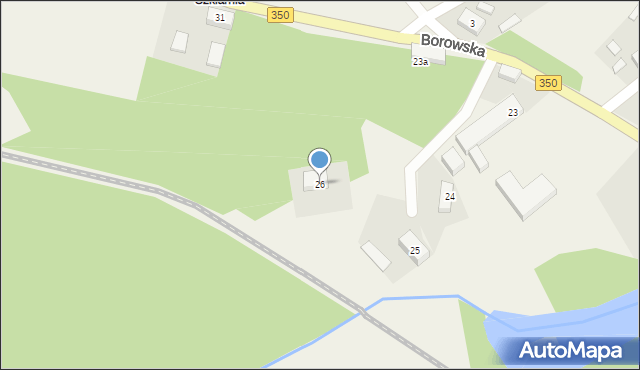 Ruszów, Borowska, 26, mapa Ruszów