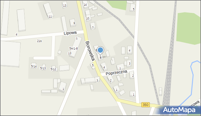 Ruszów, Borowska, 6, mapa Ruszów