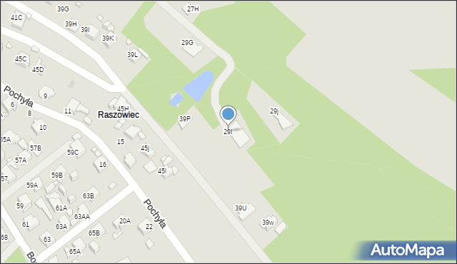 Rybnik, Boguszowicka, 29I, mapa Rybnika