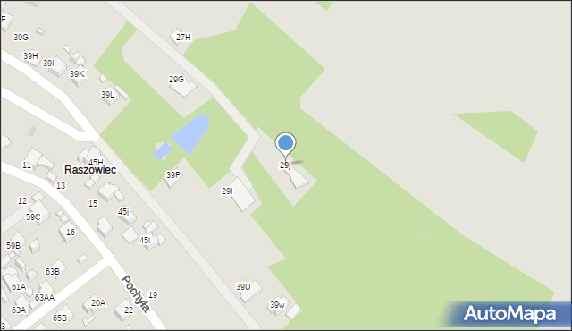 Rybnik, Boguszowicka, 29j, mapa Rybnika