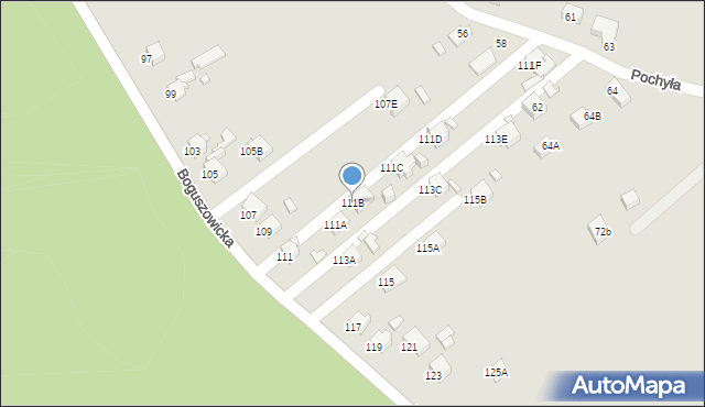 Rybnik, Boguszowicka, 111B, mapa Rybnika