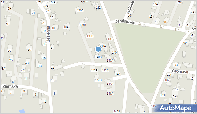 Rybnik, Boguszowicka, 140B, mapa Rybnika