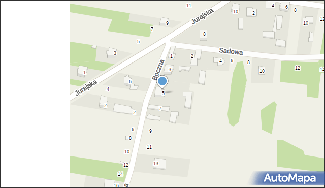 Rzędkowice, Boczna, 5, mapa Rzędkowice