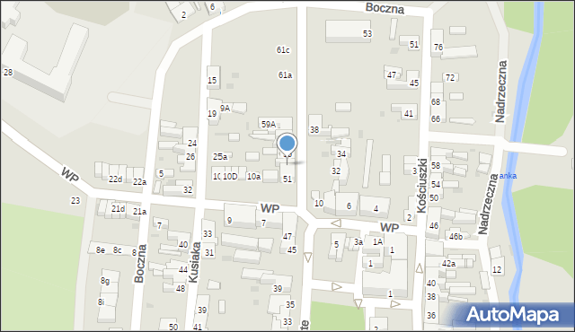 Rzepin, Bohaterów Westerplatte, 53, mapa Rzepin
