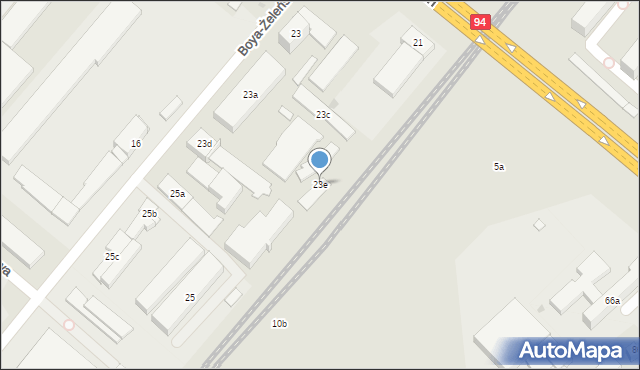 Rzeszów, Boya-Żeleńskiego Tadeusza, 23e, mapa Rzeszów
