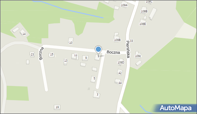 Rzeszów, Boczna, 7, mapa Rzeszów