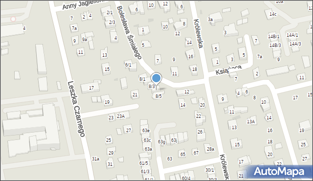 Rzeszów, Bolesława Śmiałego, 8/4, mapa Rzeszów