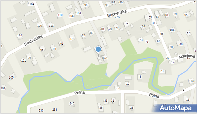 Rzezawa, Bocheńska, 83B, mapa Rzezawa