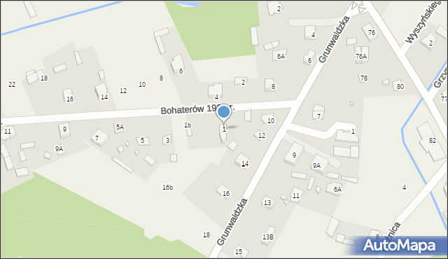 Sadowne, Bohaterów 1939 r., 1, mapa Sadowne