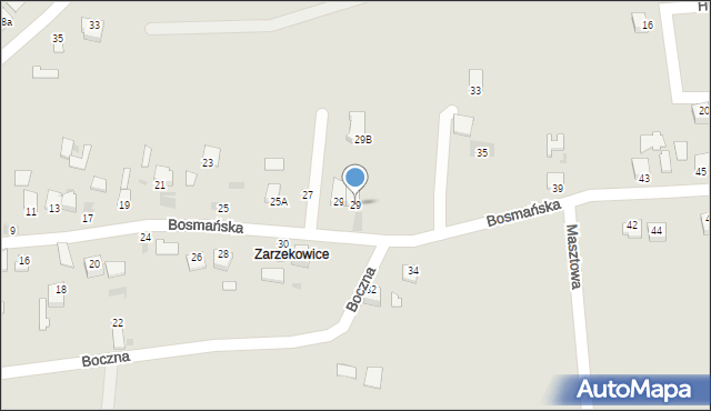 Sandomierz, Bosmańska, 29, mapa Sandomierza