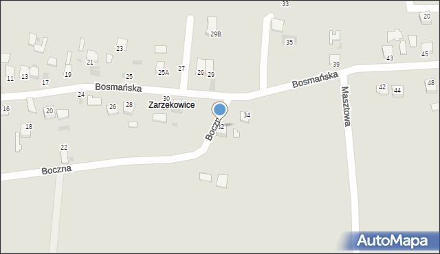 Sandomierz, Bosmańska, 32, mapa Sandomierza