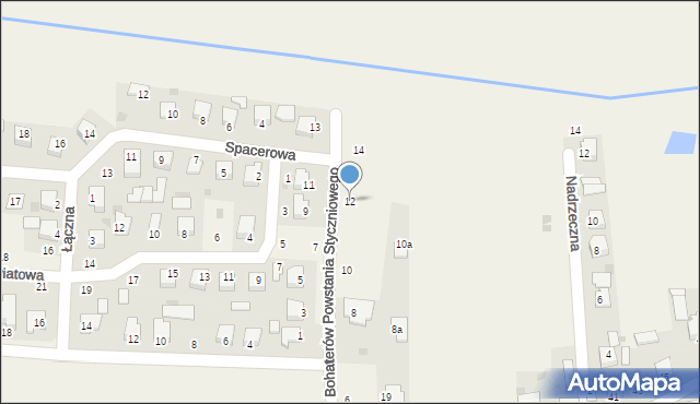 Sawin, Bohaterów Powstania Styczniowego, 12, mapa Sawin