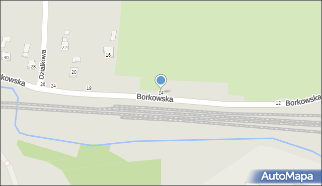 Sędziszów Małopolski, Borkowska, 14, mapa Sędziszów Małopolski