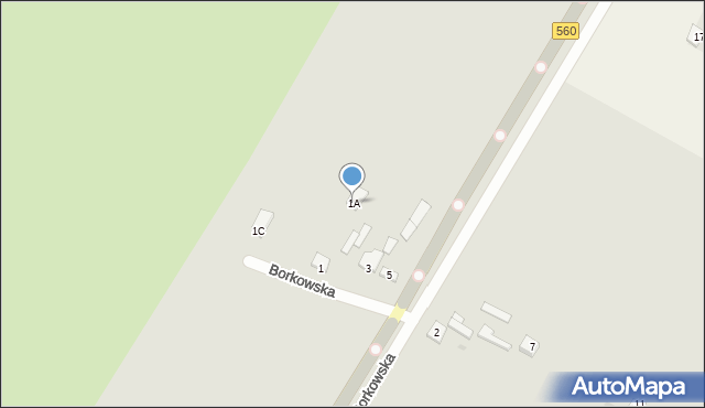 Sierpc, Borkowska, 1A, mapa Sierpc