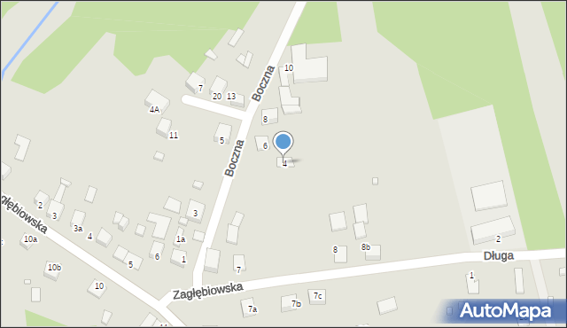 Siewierz, Boczna, 4, mapa Siewierz