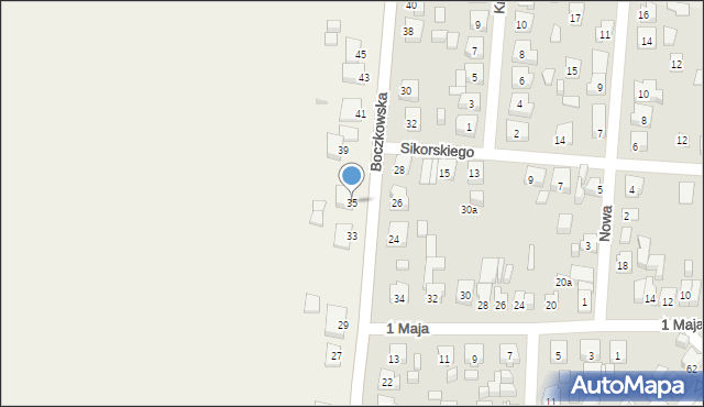 Skalmierzyce, Boczkowska, 35, mapa Skalmierzyce