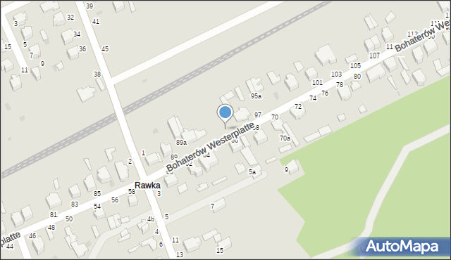 Skierniewice, Bohaterów Westerplatte, 93, mapa Skierniewic