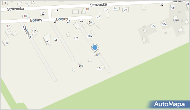 Skotniki, Boryny, 18a, mapa Skotniki