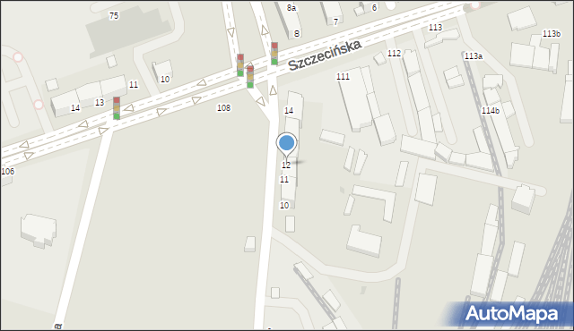 Słupsk, Bolesława Krzywoustego, 12, mapa Słupska