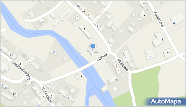 Smołdzino, Bohaterów Warszawy, 1, mapa Smołdzino