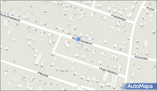 Sochaczew, Bolechowskich, 13A, mapa Sochaczew